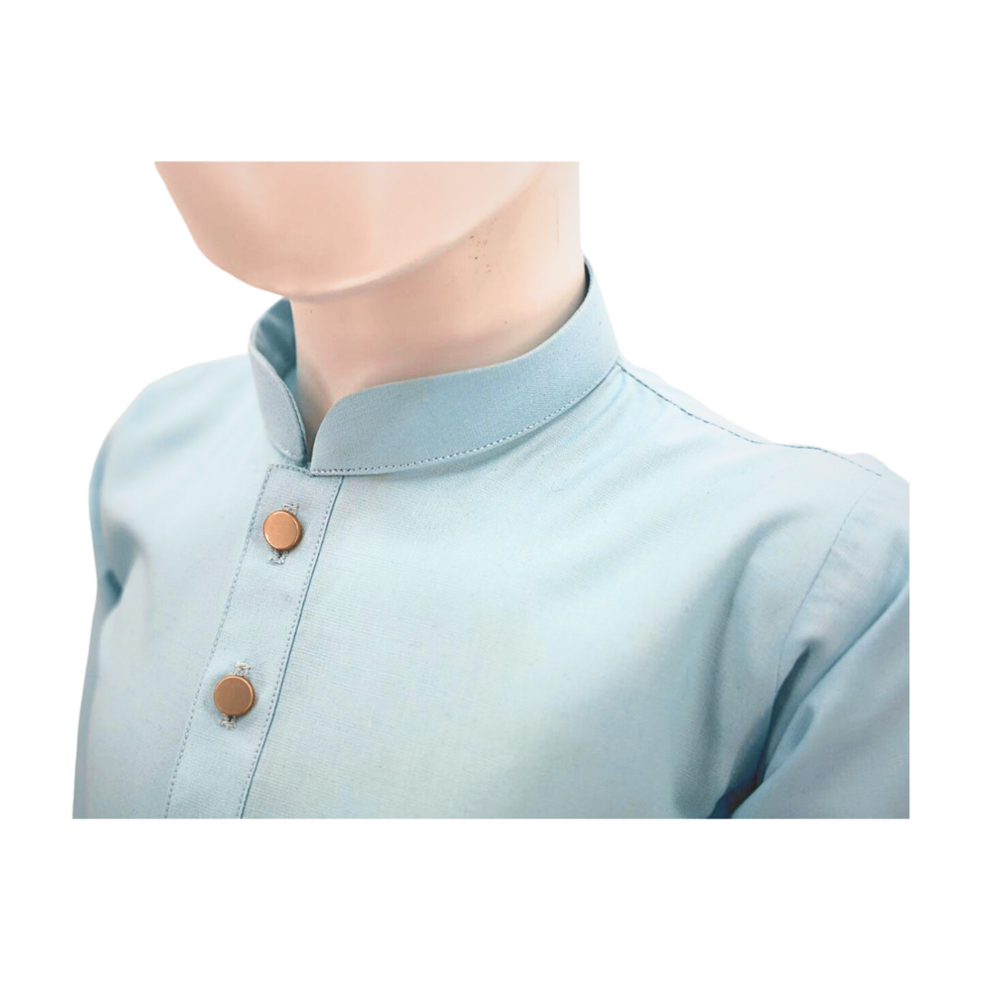 Spa Blue Kurta Kids