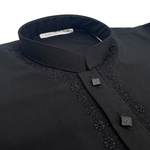 Load image into Gallery viewer, Black on Black Embroidery Kurta Kids
