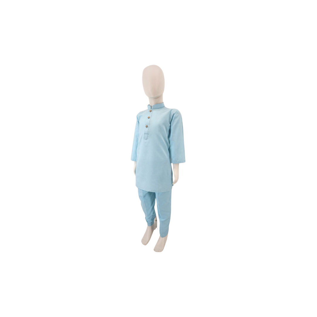 Spa Blue Kurta Kids