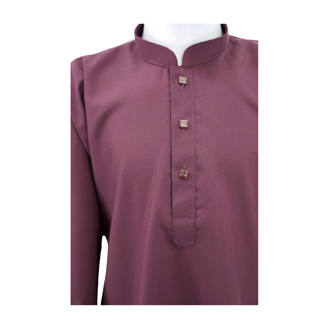 Classic Plum Kurta Kids