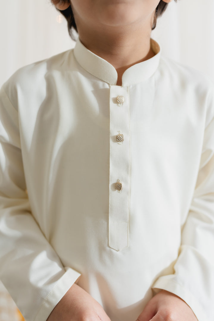 Classic Cream Kurta Kids