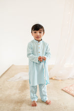 Load image into Gallery viewer, Spa Blue Kurta Kids
