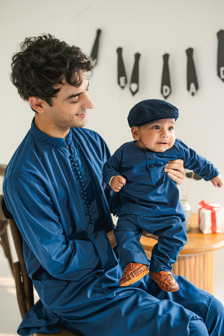 Classic Navy Kurta Kids