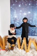 Load image into Gallery viewer, Classic Black Kurta Kids
