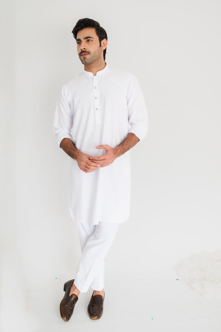 White Kurta Mens