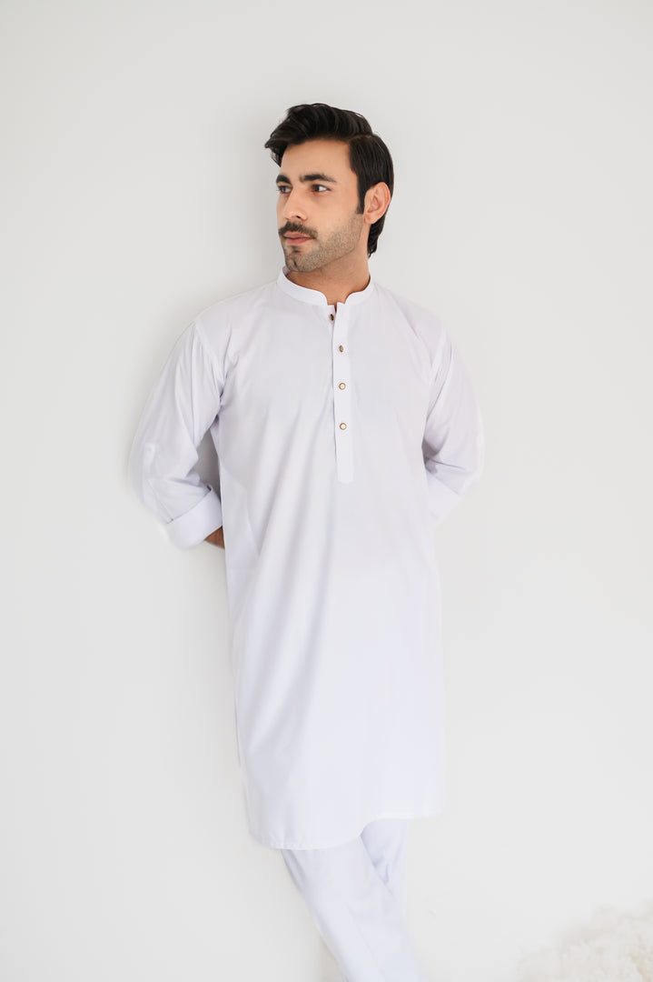 White Kurta Mens