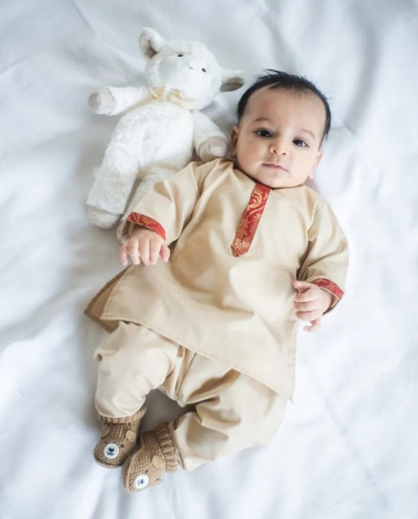 Tan Zari - Baby Boy Kurta