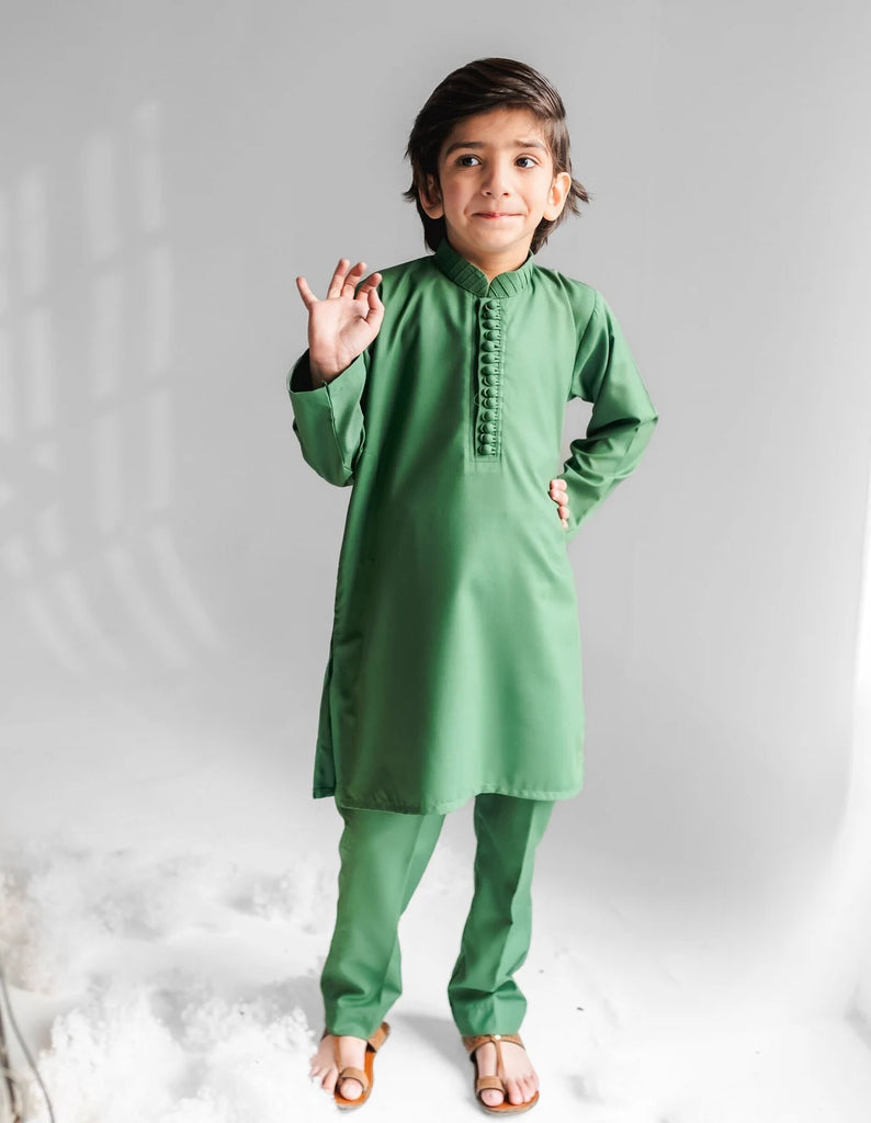 Pesto Green Kurta - Baby Boy Kurta