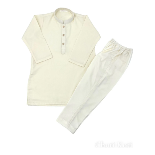 Classic Cream Kurta Kids